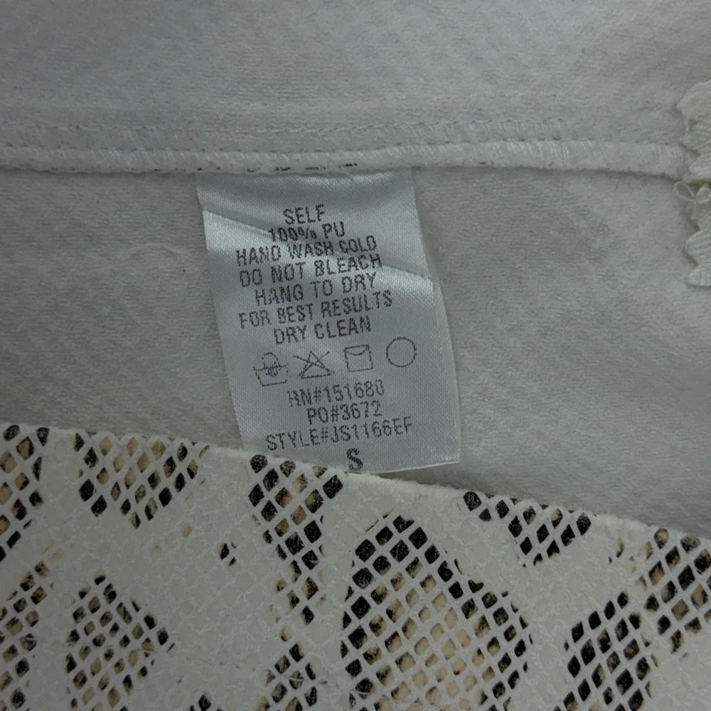 Faux Leather Snakeskin Print Mini Skirt‎ Neutral Animal Print JS1166EF Size S